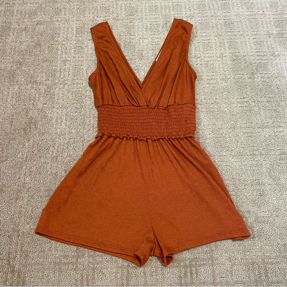 {Urban Outfitters} Short Romper | Burnt Orange ~ Size XS